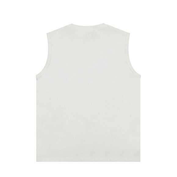 Ami White Sleeveless T Shirt - Picture 2 of 8